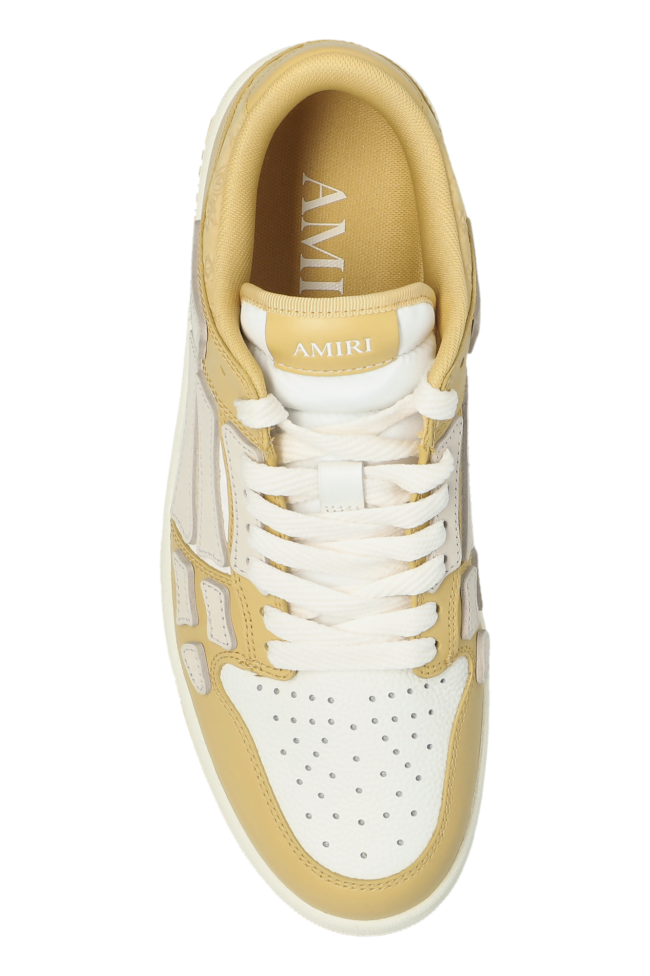 Yellow Sneakers Debossed Ma Quad Skel Top Low Amiri - Vitkac AS